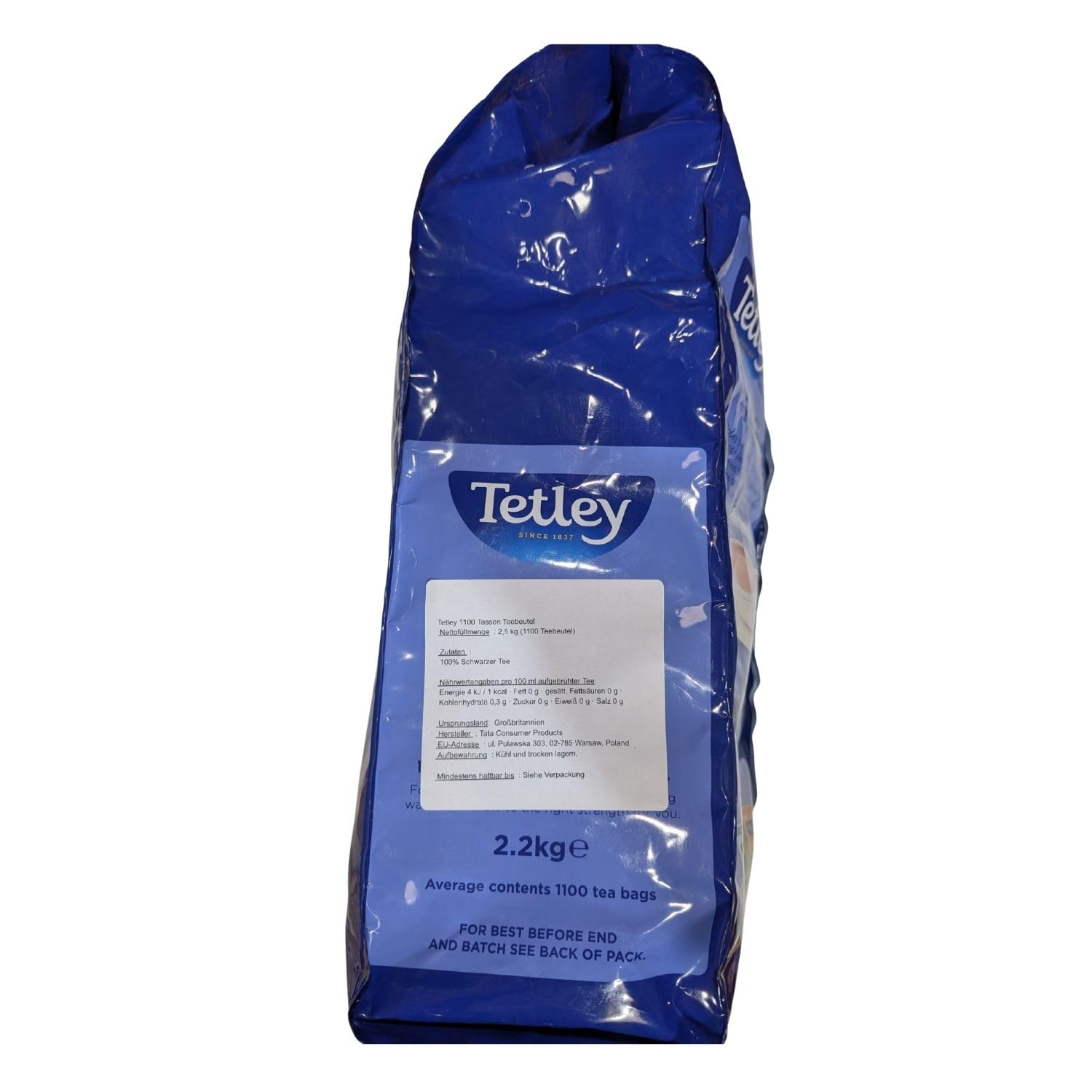 Tetley 1100 Tassen Teebeutel - 2.5 kg