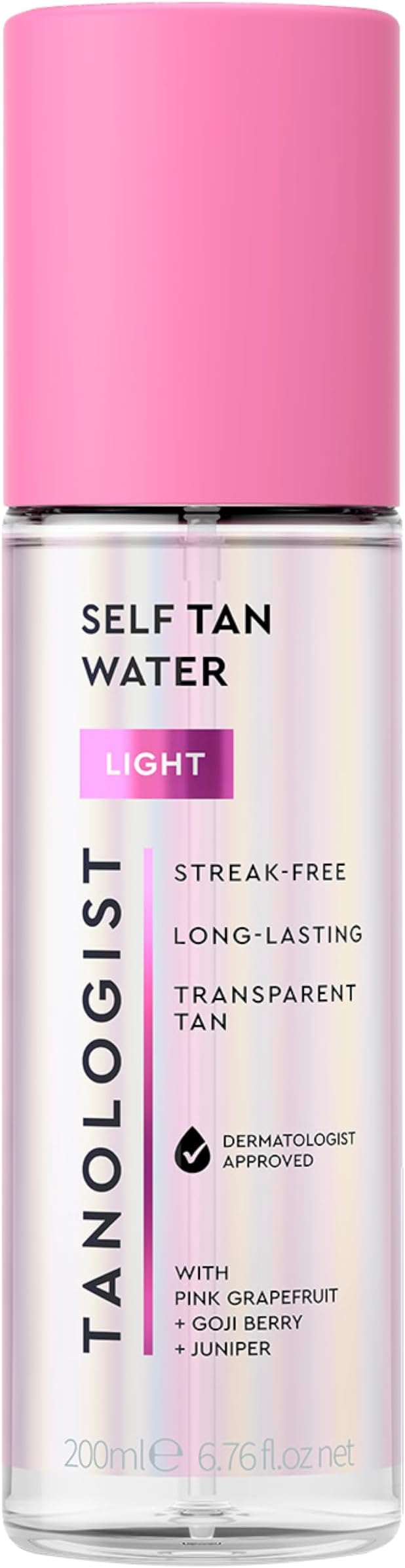Tanologist Self Tan Water Light (200 ml) Hydrating Self Tanning Water Dermatologist Approved Clean Ingredients & Vegan