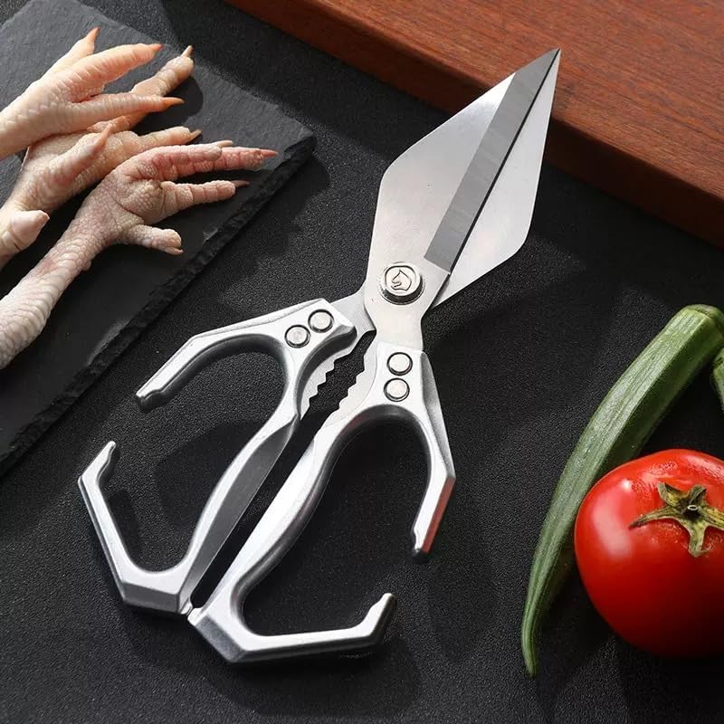 Heavy Duty Kitchen Scissors 2-Pack – Stainless Steel Poultry Shears & Utility Scissors For Meat, Herbs, More