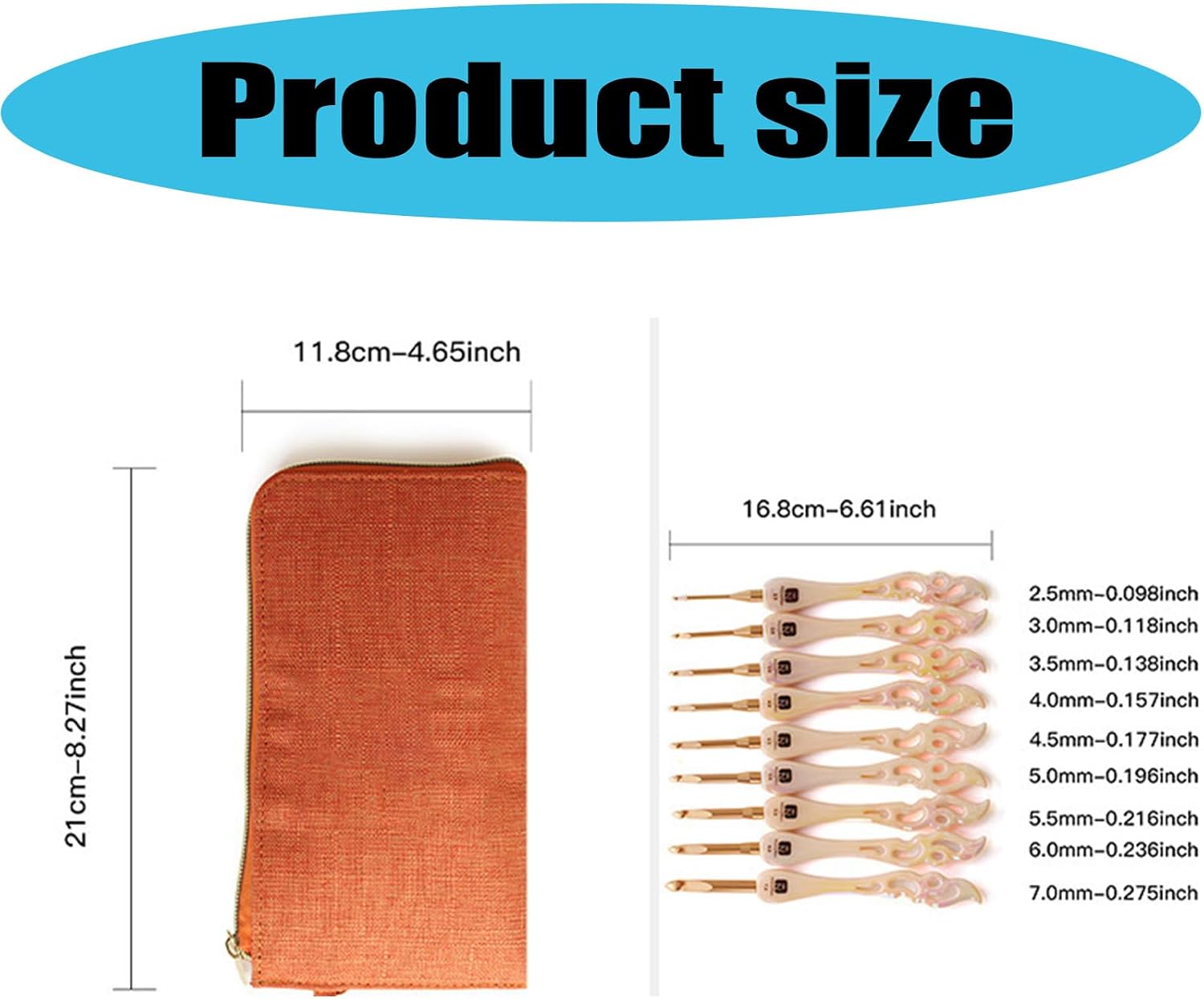 Hook with Large Ergonomic Handle for Comfortable Knitting and Crafting Projects Crochet Hook