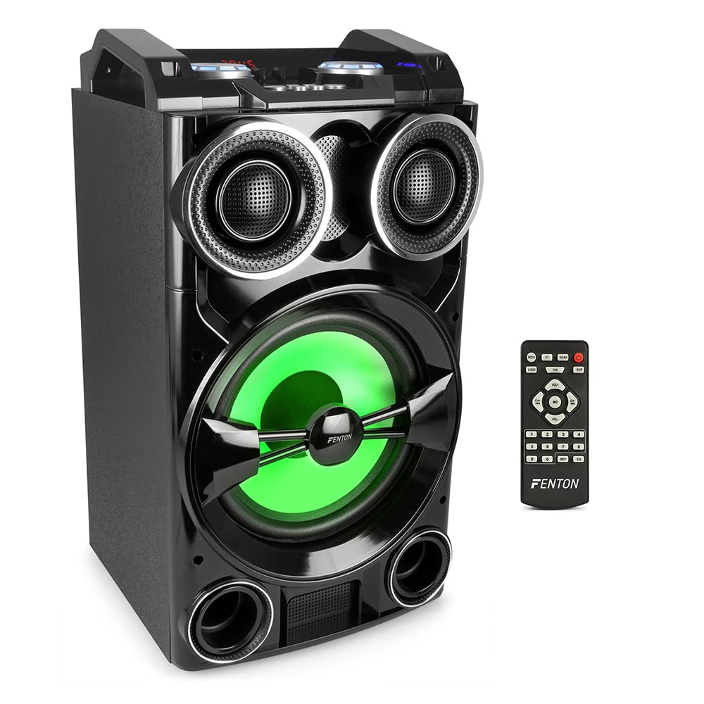 Fenton Home Hifi Karaoke Speaker With Bluetooth Usb And Disco