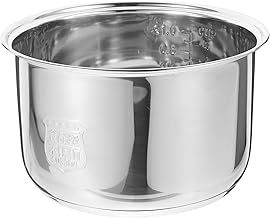Kichvoe Rice Cooker Inner Pot Replacement Stainless Steel Non Stick Pressure Cooker Inner Pot Rice Cooker Inner Cooking Pot 3L