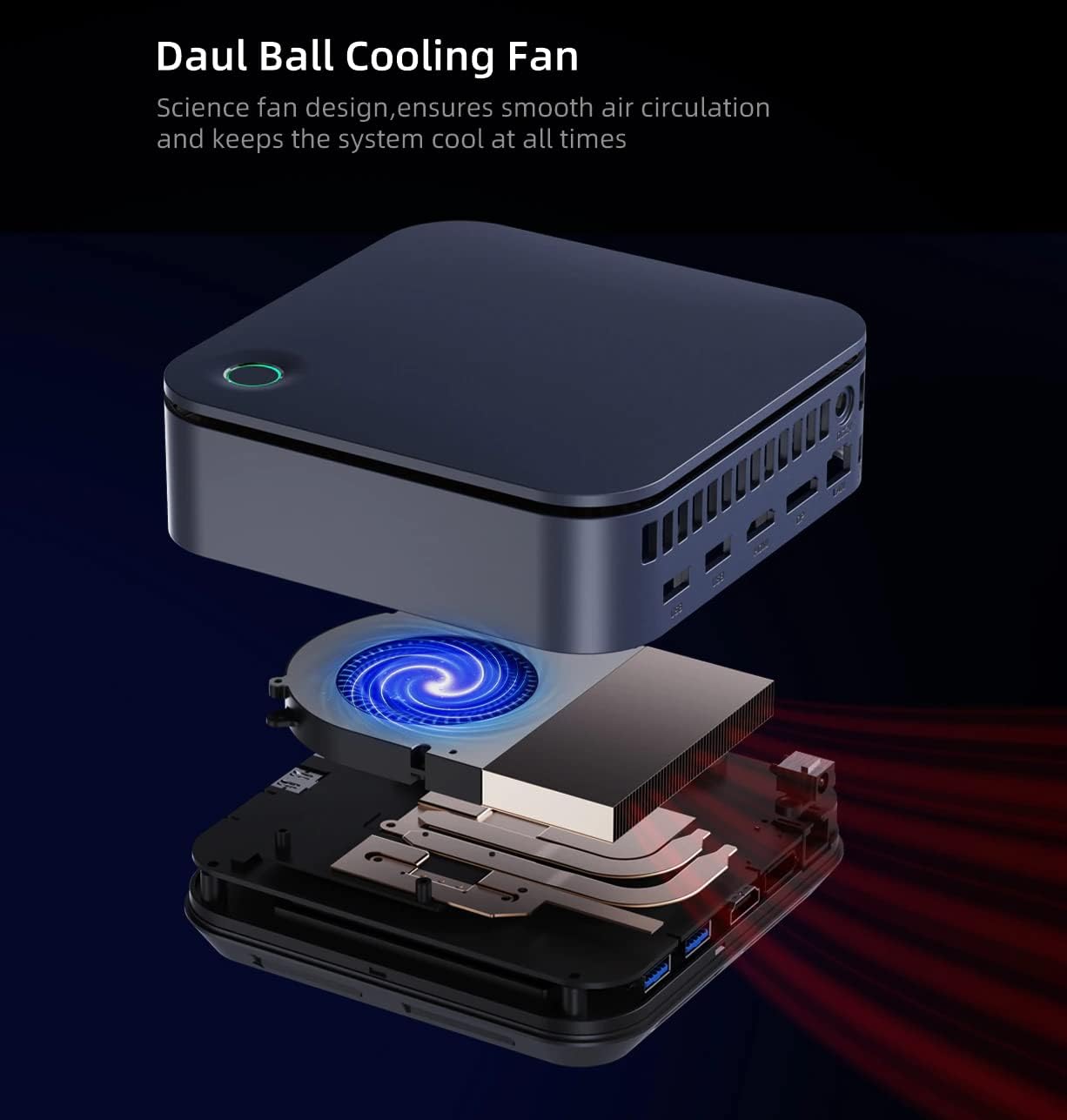 KAMRUI Thin Client Mini PC 11th Intel 4-Core i7-1165G7 Iris Xe Graphics 32GB DDR4 RAM 1TB NVMe SSD WiFi AX BT HDMI DP Thunderbolt4 RJ-45 Fingerprint Build-in Speaker Windows 11 Pro