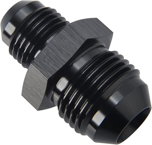 Miniatura 90 de Adaptador de unión reductor de llamarada macho 4AN macho a 3AN de aluminio negro