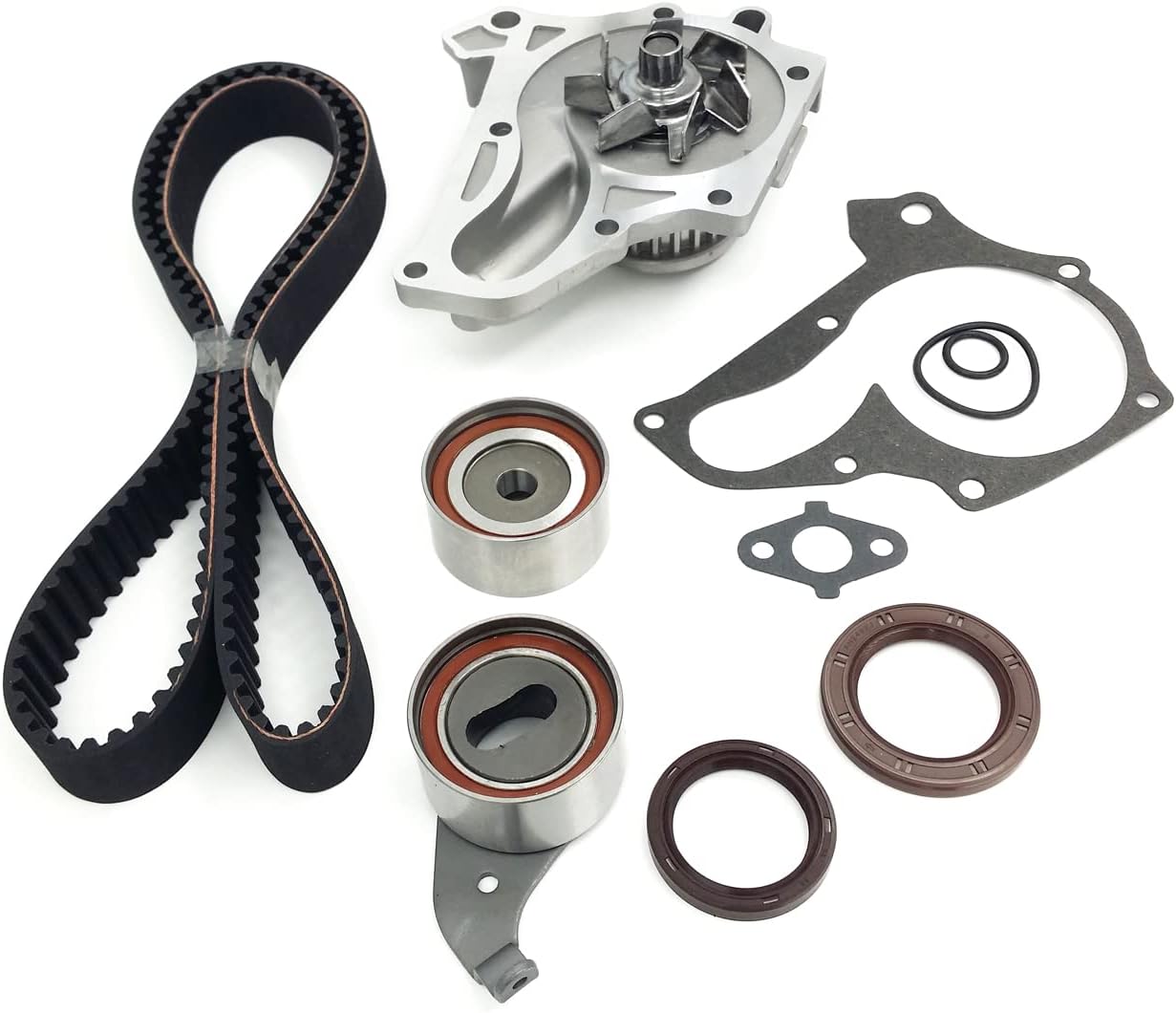 Partsflow Timing Belt Kit & Water Pump For 1986-1999 Toyota Celica for 1987-2001 Toyota Camry Compatible With 1999-2001 Solara Fits 1991-1994 Toyota MR2 Fits 1996-2000 RAV4