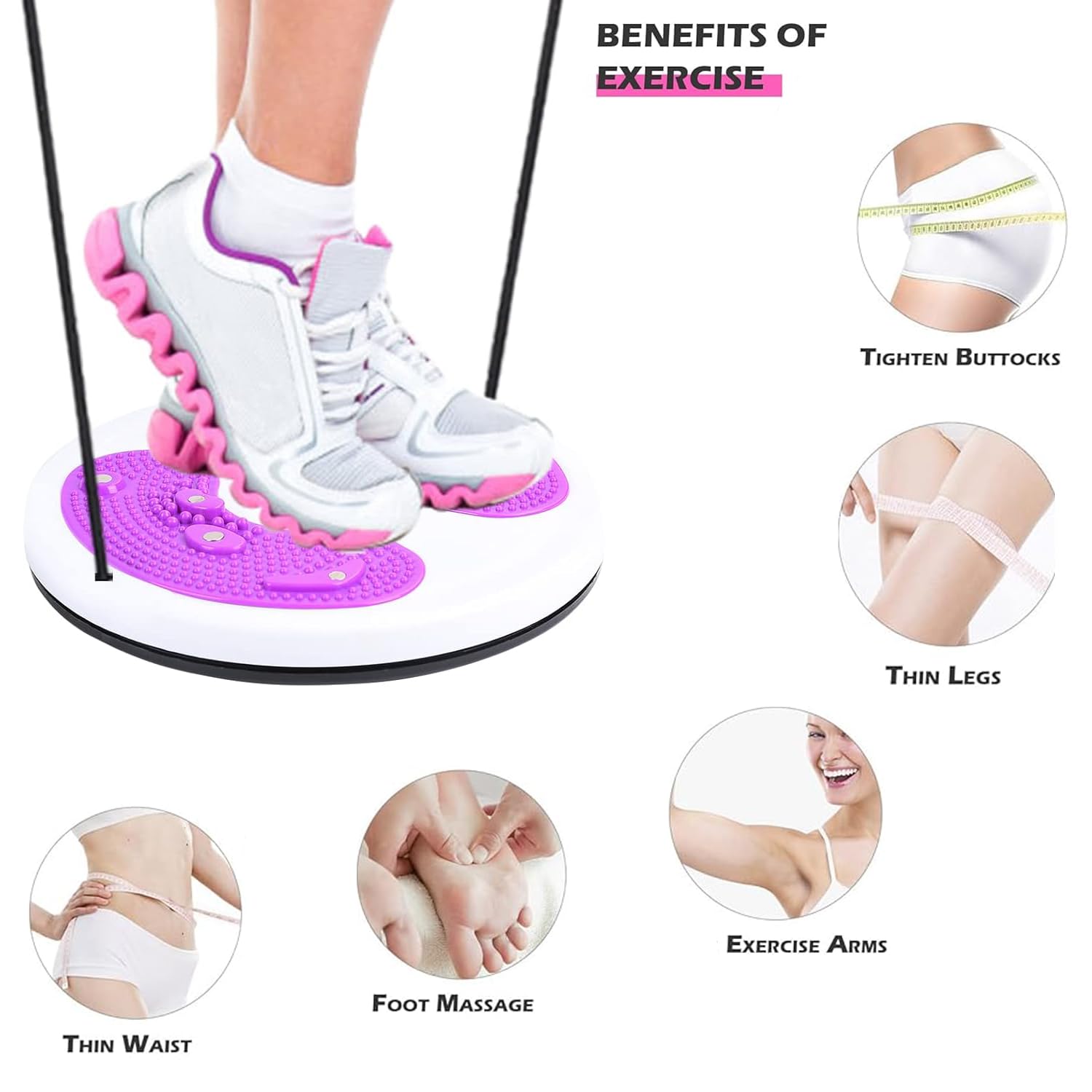 Twist Waist Disc Board ze sznurkiem, wielofunkcyjna tarcza do fitnessu, do ćwiczeń aerobikowych, akcesoria fitness, taśmy oporowe, do masażu stopy