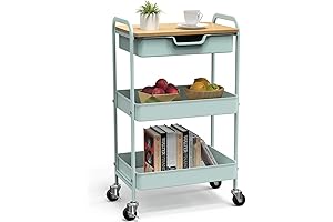 3 Tier Rolling Cart Topper: Optimize Your Storage Space