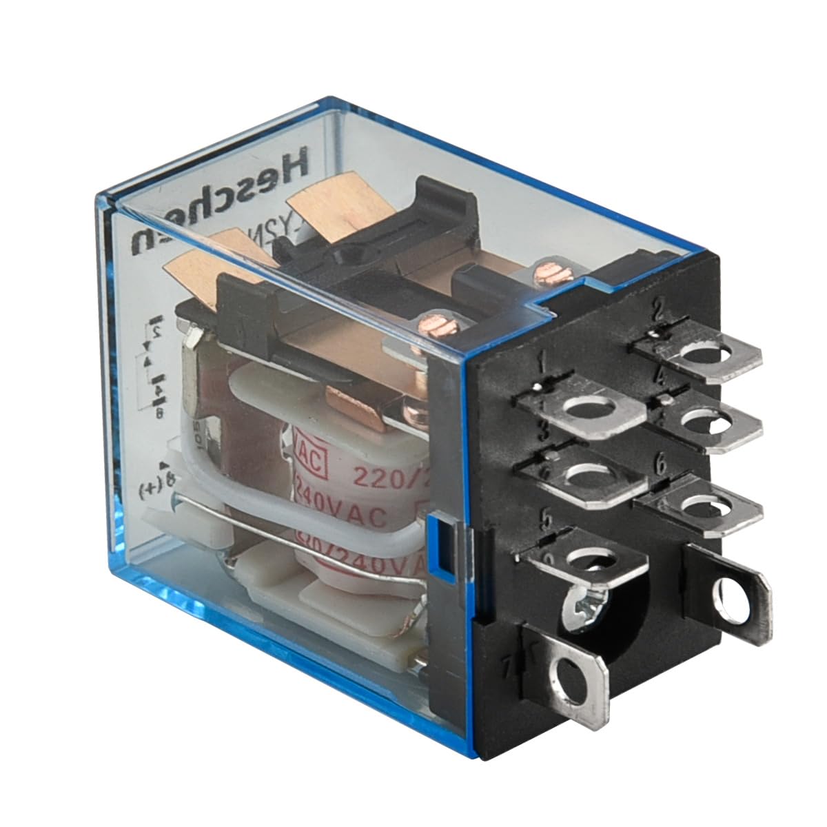 Relè LY2NJ 220VAC - Relè Industriale Con Base A Bussola - 10A 24VDC/220VAC DPDT Con LED - Foto 7