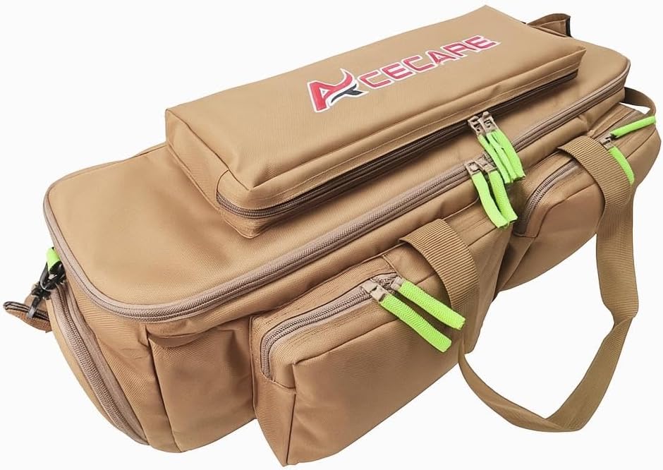 Acecare PCP Air Tank Carry Bag with Pouches Large Size Zipper Backpack for 6.8L/9L/12L Paintball Tank