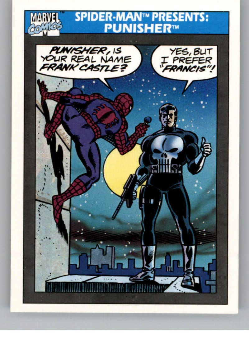 1990 Impel Marvel Universe #155 Spider-Man Presents: Punisher Non Sport  Entertainment Trading Card in Raw (NM or Better) Condition at Amazon's  Entertainment Collectibles Store