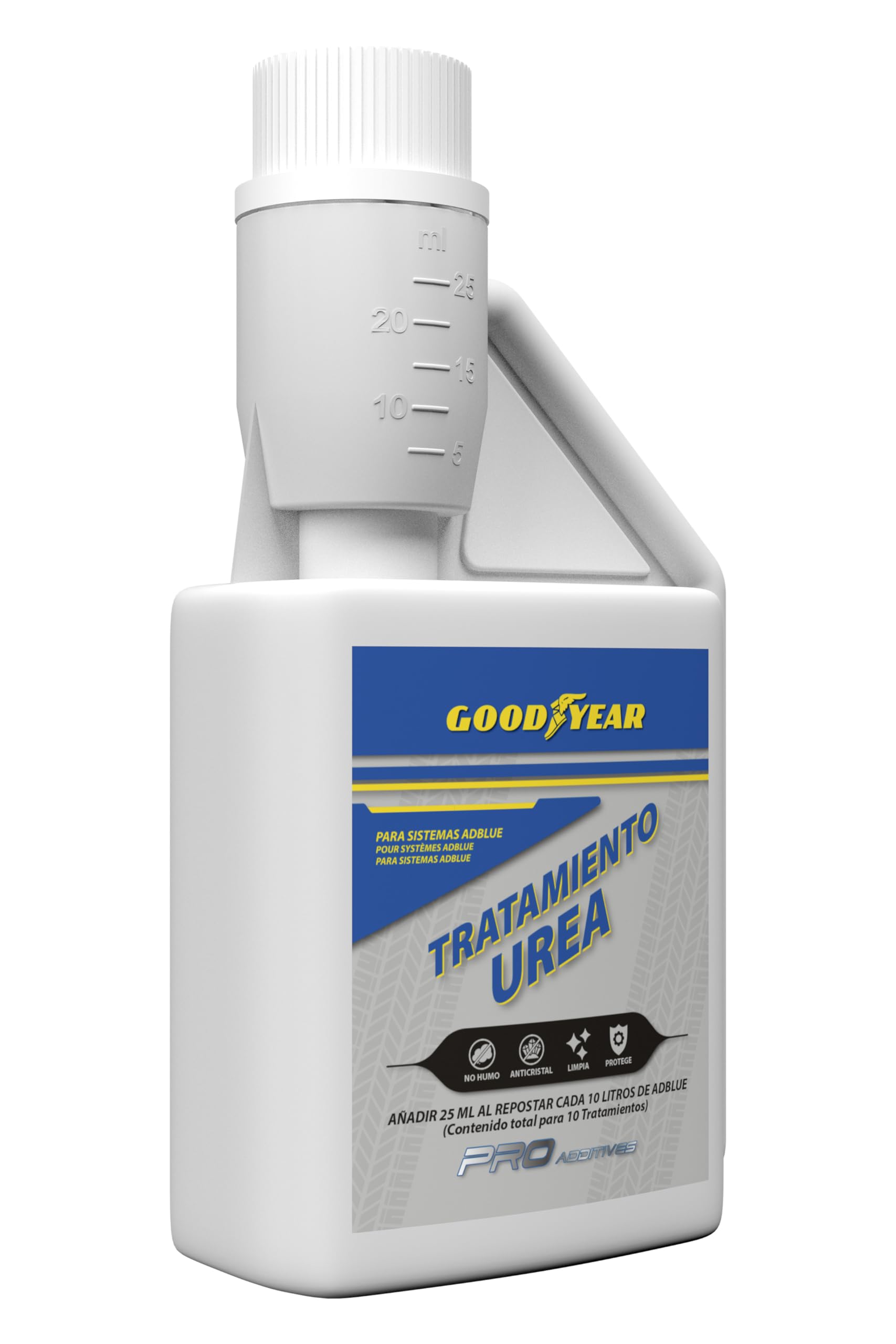 Goodyear Trattamento Anticristallizzante dell'Urea per Sistemi AdBlue con Dosatore PRO Additives. Additivo per AdBlue 250 ml.