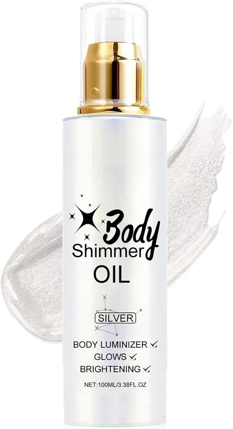 Body Luminizer, vloeibare glanzende make-up, vloeibare highlighter make-up, highlighter, olie, body luminitizer, glitter lichaam glow glanzende make-up voor gezicht, lichaam, benen 02