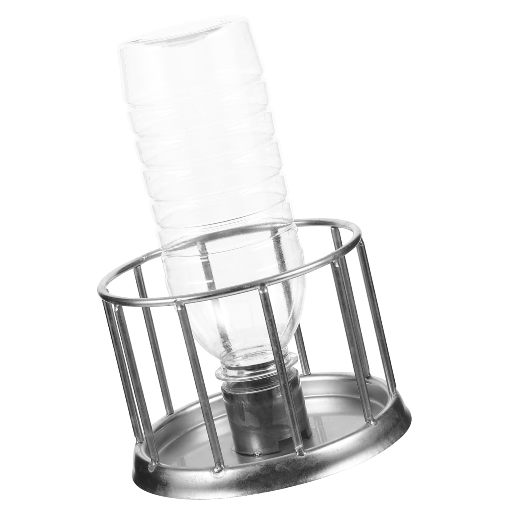 Kisangel 4piezas Bebedero Inoxidable para Reptiles Dispensador De Agua Mini para Tortugas y Plato Antisalpicaduras Accesorio Práctico y para Terrario