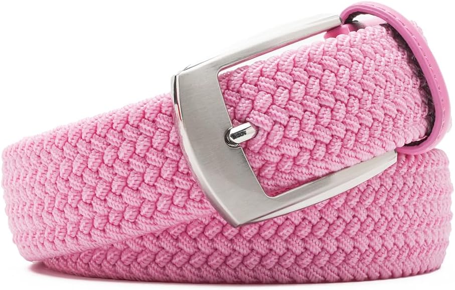 Fabio Valenti Canvas Elastic Fabric Woven Stretch Braided Belts for Men Women Junior with Multicolored/Full Sizes - Image 2