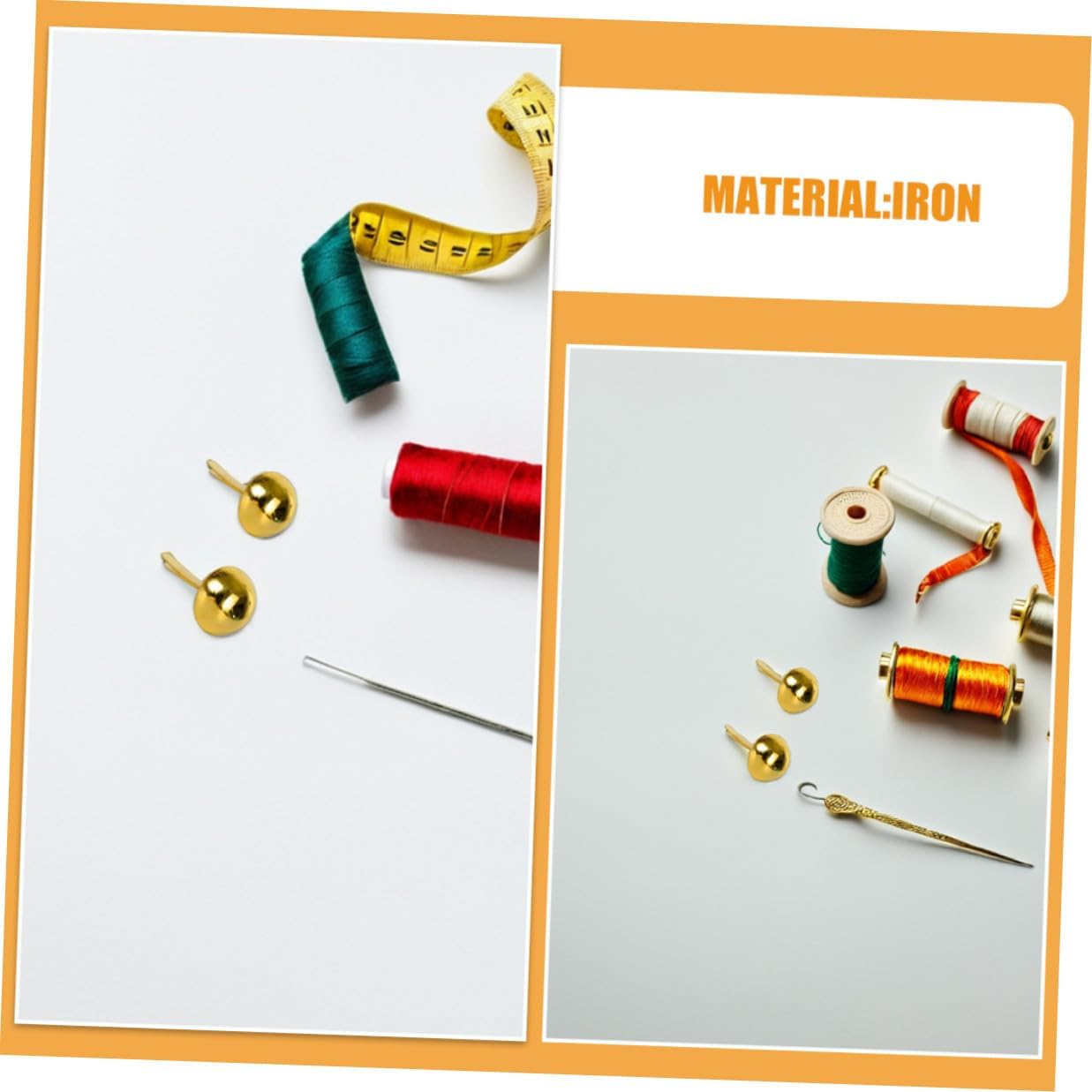Head Iron Brads 300pcs for Scrapbooking and School Projects
