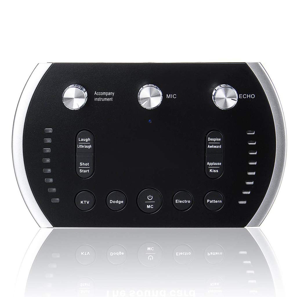 Carte Son Interface Audio USB Externe Internet Streaming en Direct Musique en Direct Applicable ou Enregistrement Microphone Guitare Rnchor