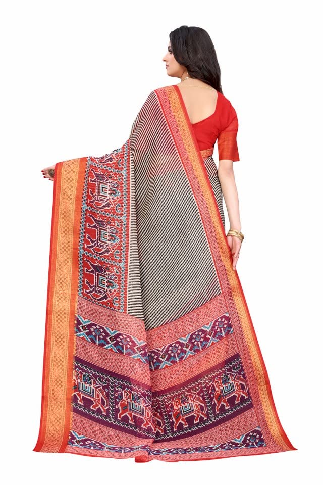 Image of Tarshika Women's Jacquard Linen Saree