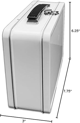 Miniatura 6 de Hágalo usted mismo - Lonchera blanca mediana para almacenamiento, manualidades y actividades divertidas para álbumes de recortes