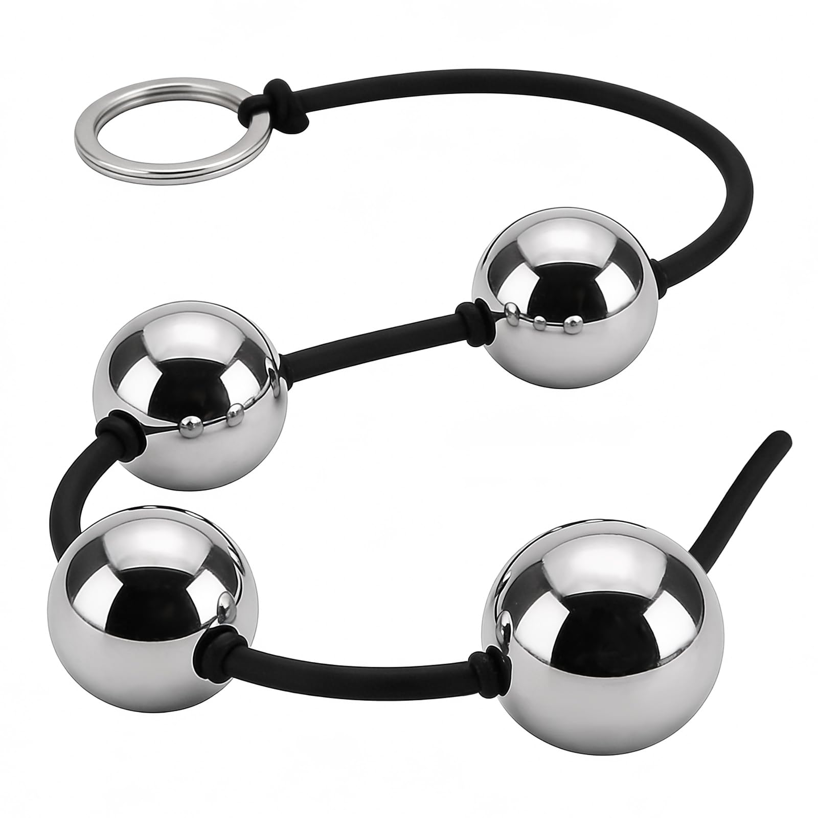 Boules Anales Extra Large avec 4 Perles Analplug Métal Chaîne Anale Jouets Sexuels Pour Homme