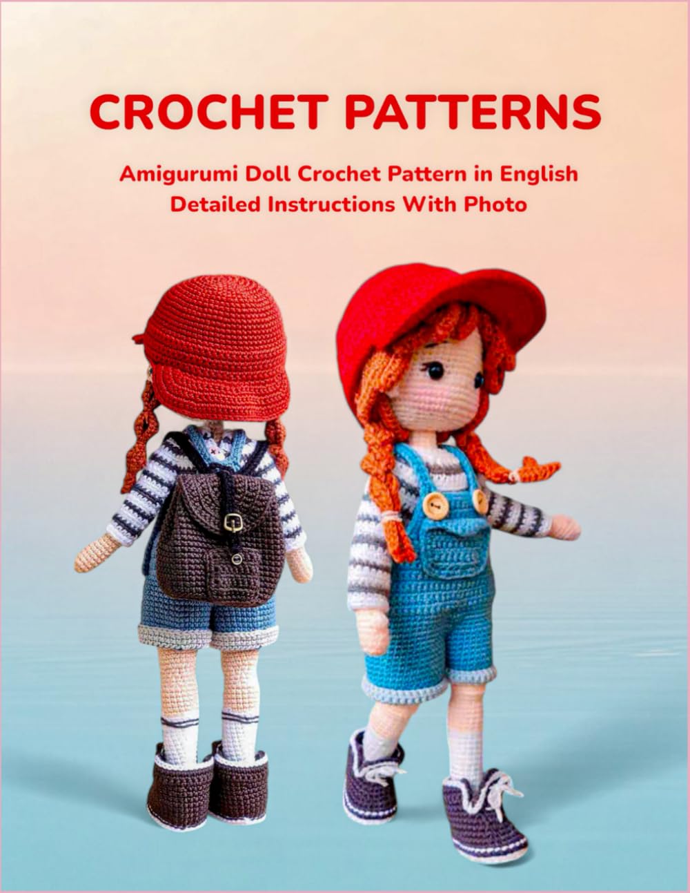 CROCHET PATTERNS Amigurumi Doll Crochet Pattern in English Detailed Instructions With Photo: 8.5x11in Cream White 42 Pages