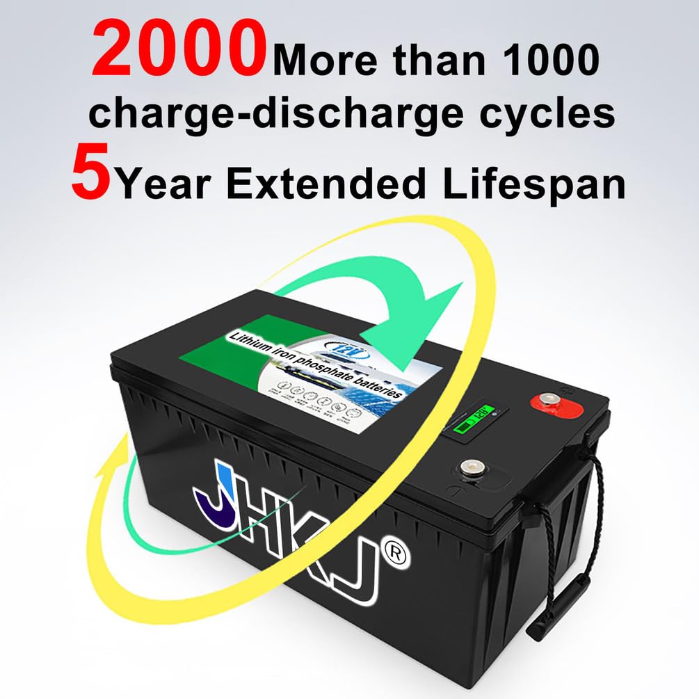 Batteria LiFePO4 12V 100Ah 150Ah 200Ah Batteria di accumulo Solare 24V 100Ah 150Ah 200Ah per Applicazioni su Pannelli solari/Camper/Barche/carrelli da Golf con BMS