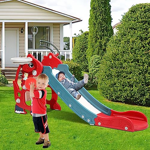 Daromigo Kinderrutsche, Rutsche 4-in-1,Kinder Fun Slide mit...