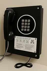 Telefone Público Antigo Retrô Vintage Decorativo, 40 x 23 cm, Cores Disponíveis, Modelo Orelhão Brasileiro (Preto)