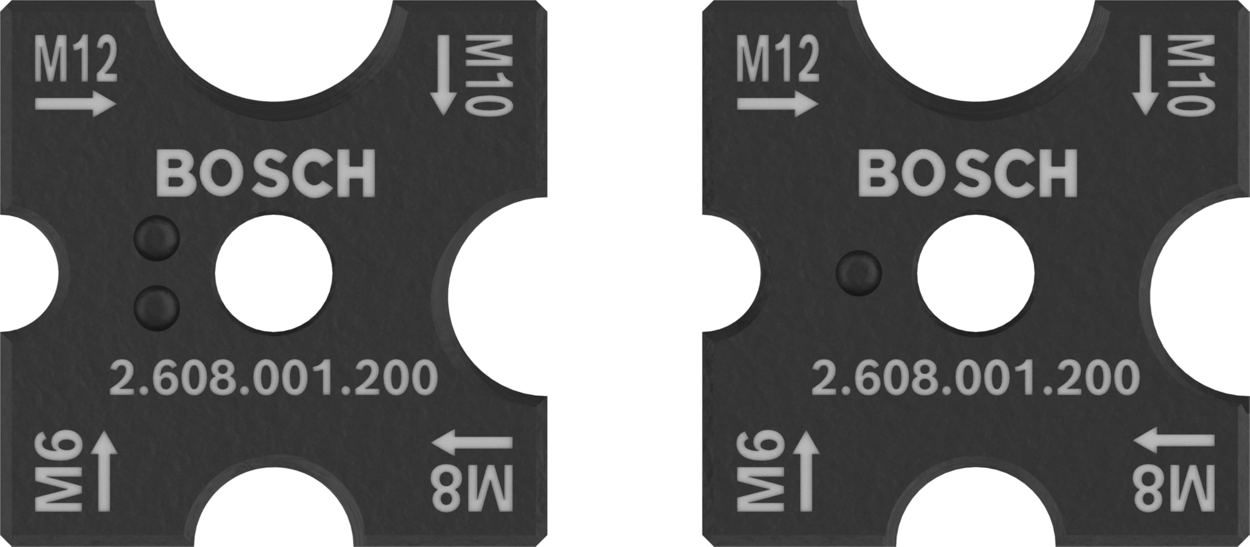 Bosch 2x PRO Schneidebacken Set, M6, M8, M10, M12 (für Stahl, Edelstahl, 81 x 55 mm,)