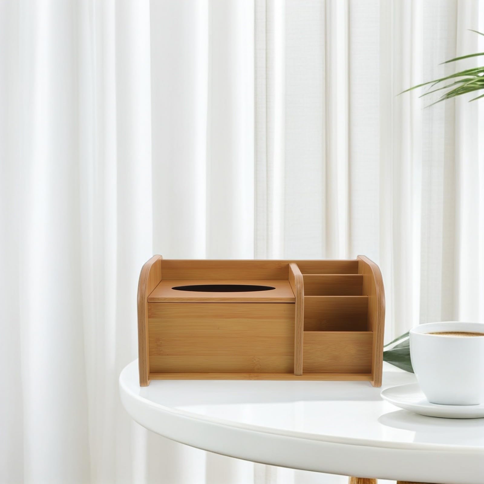 PRETYZOOM Compartimentos Pequeños De Madera, Funda Para Teléfono, Pañuelos, Organizador Para Mando A Distancia, Pilas, Tocador Para Lápiz De Dormitorio Con Organizador De Café,