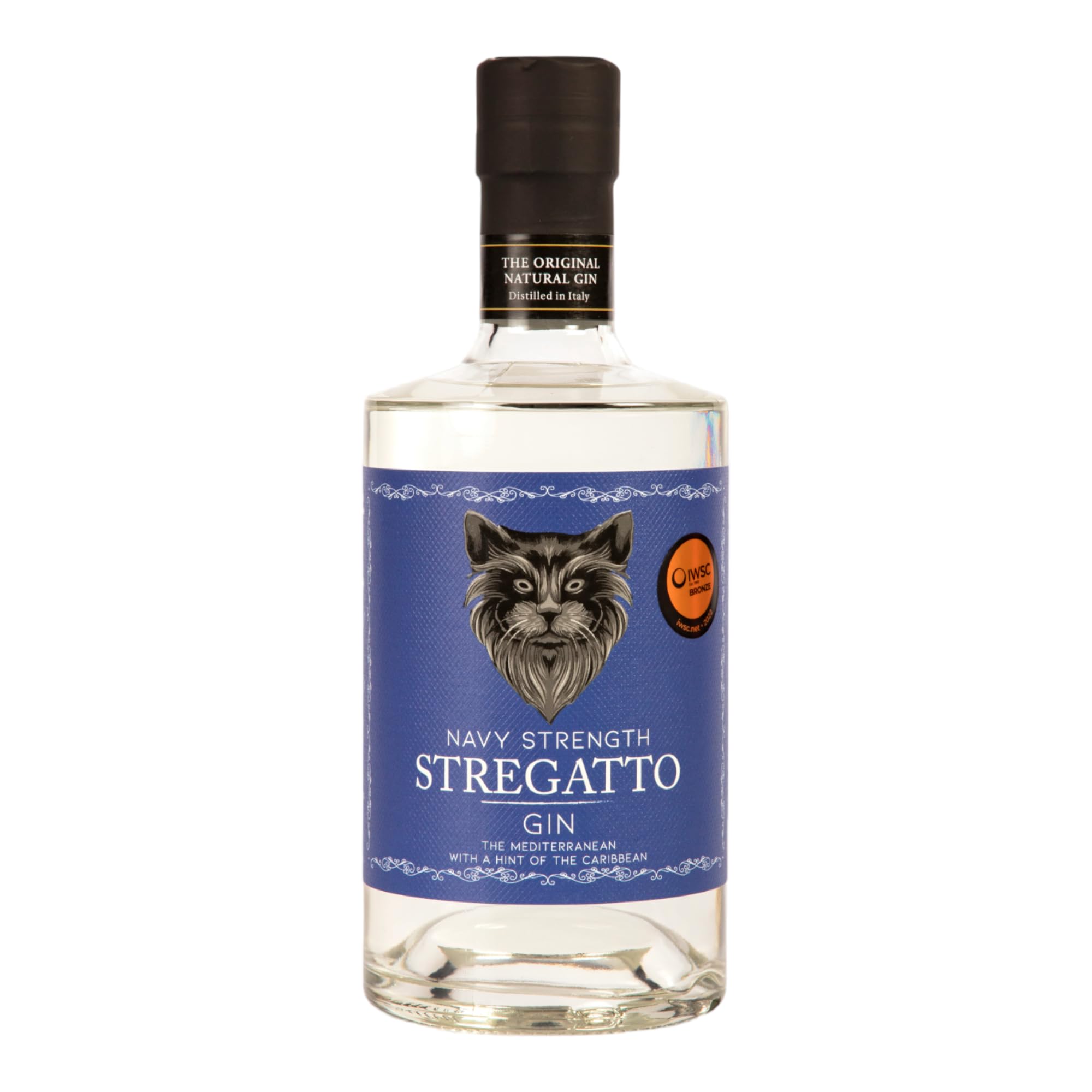 GIN STREGATTO NAVY STRENGTH- 700 ml - Gin Italiano Artigianale - Distillato di Qualità Premium