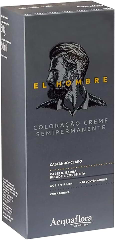 Acquaflora Castanho Claro Kit Coloração Creme Semipermanente El Hombre