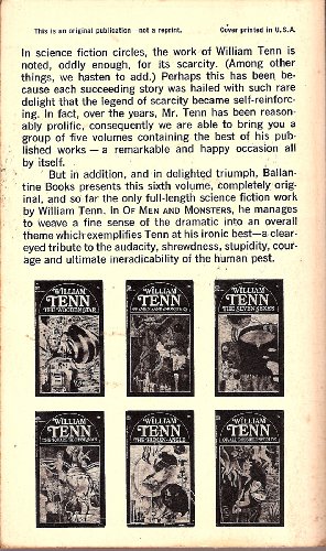 Of Men and Monsters 0345295234 Book Cover