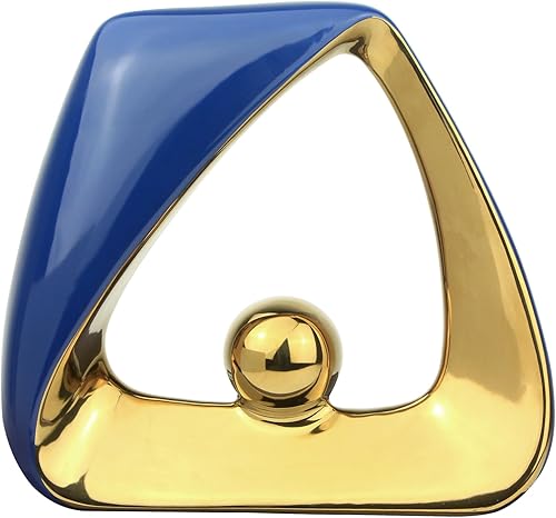 Decoración para el hogar, estatua moderna, escultura geométrica de cerámica, decoración de mesa para sala de estar, centro de mesa, entrada,