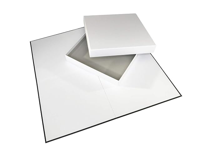 Tablero de Juego en Blanco y Caja, 50,8 cm DIY CREA Tu Propio Juego de Mesa