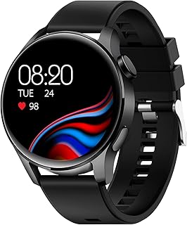 NOETS Men Smart Watch Bluetooth Call Fitness Tracker Android Phones, Heart Rate And Sleep Monitor, Activity Tracker IP67 Waterproof Pedometer(Black)