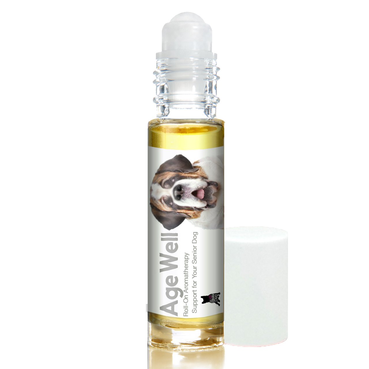 The Blissful Dog St Bernard Age Well Dog Aromatherapy Roll-On Bottle for Your Dog's Peaceful Ageing