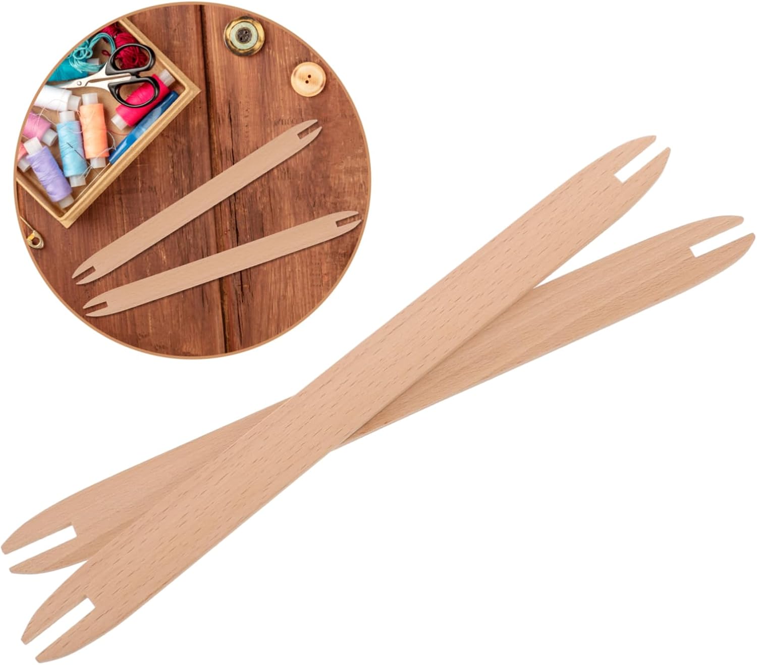 jojofuny 5sets Wooden Weaving Shuttles for Knitting Versatile DIY Tools for Sweater Scarf and Carpet Projects Durable Craft Accessories for Creative Crochet Enthusiasts 2pcs*5