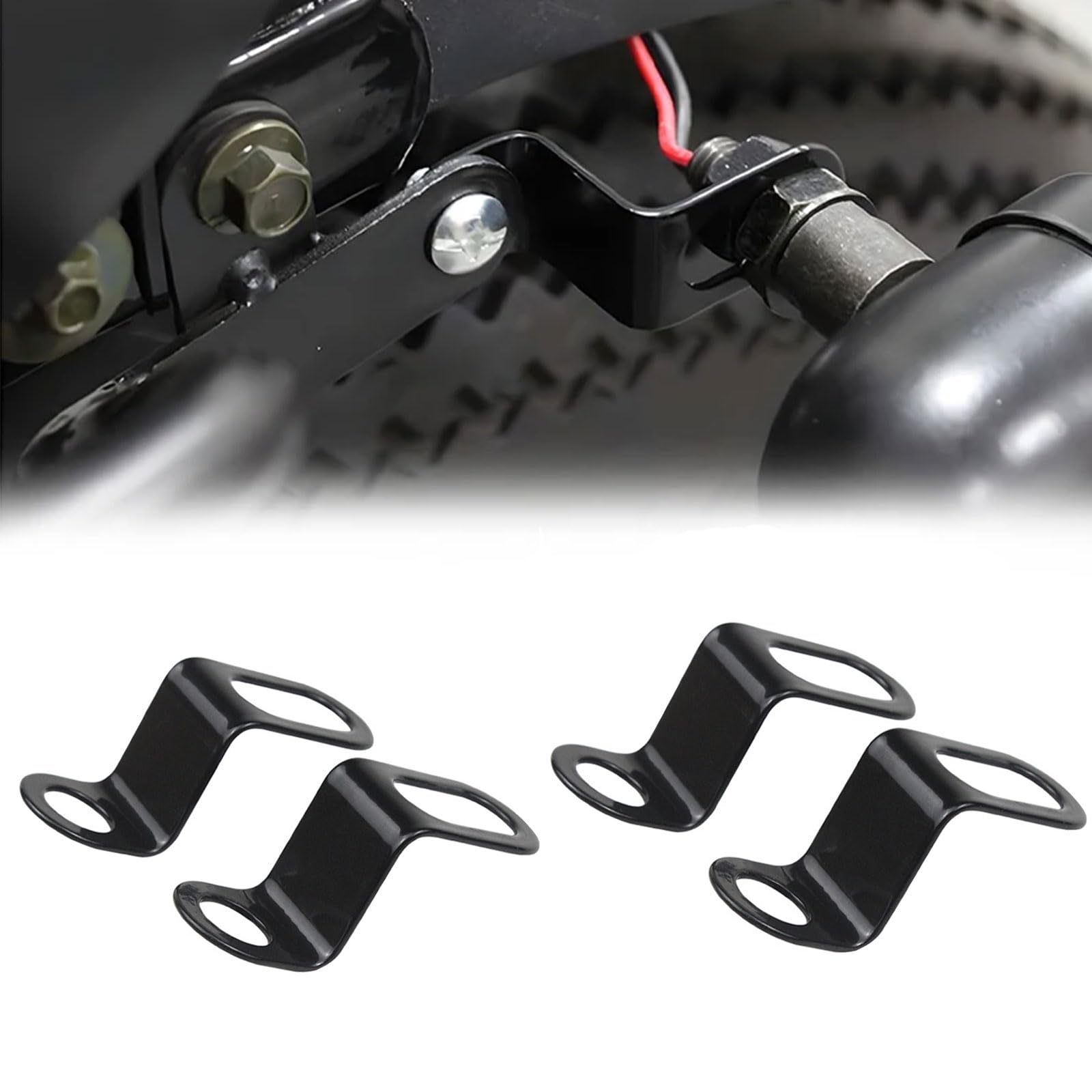 4 PCS 12mm Hole Motorcycle Turn Signal Mounting Brackets
