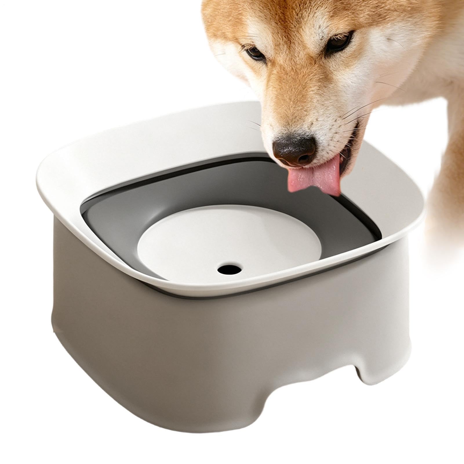 Gamelle à eau anti-débordement canin pour limiter la vitesse de boisson