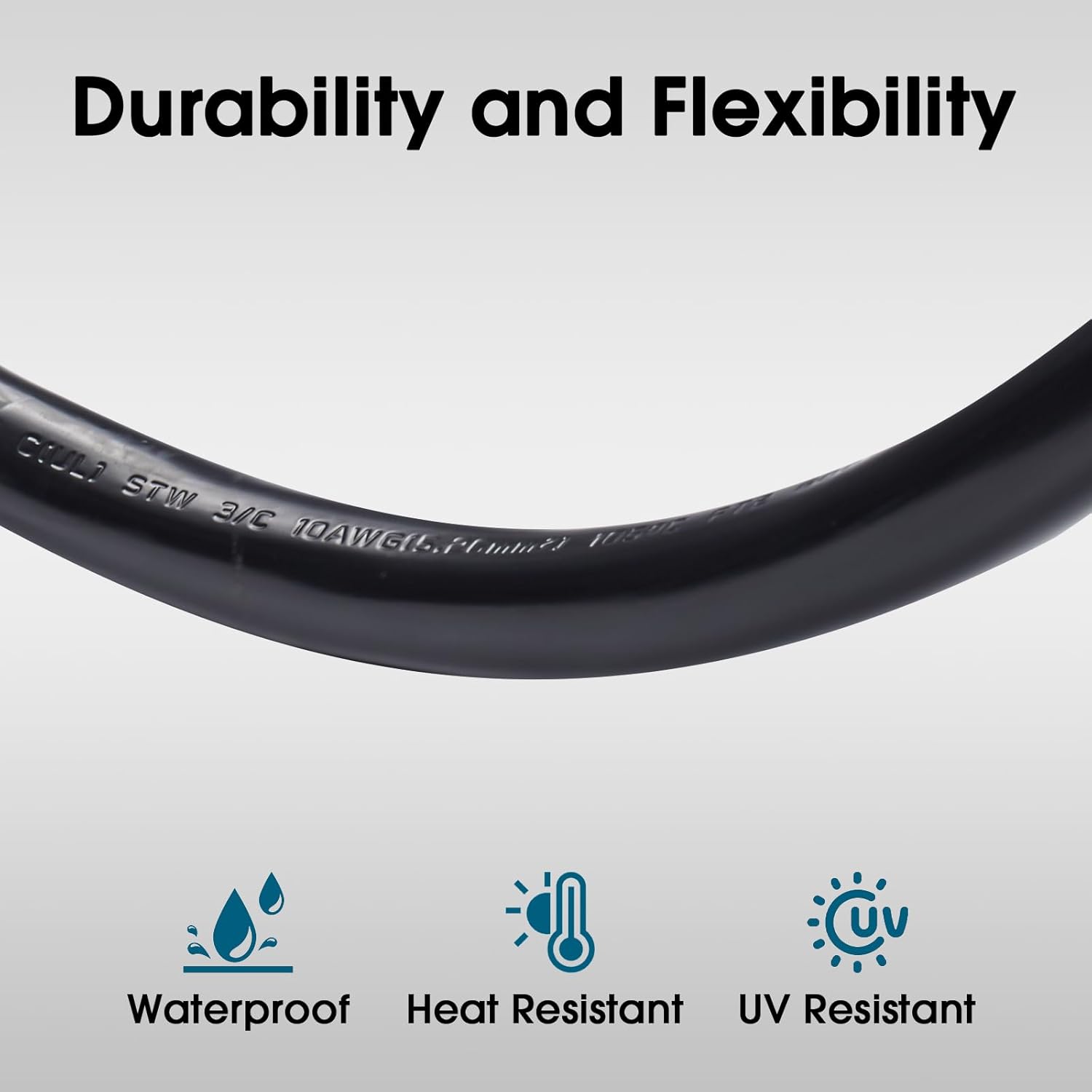 Welder Adapter Cord, L14-30P Twist-Lock Male to 6-50R Female, 4 Prong 30 Amp to 3 Prong 50 Amp Generator to Welder Adapter Power Cord, 10 AWG Heavy Duty,ETL Listed (10ft)