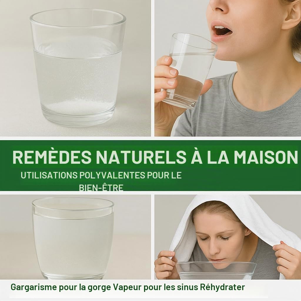 GiDeli Sel gemme fin, 20 kg, naturel, non raffiné, sans additifs, pour la cuisine, la transformation des aliments, les salles de bains