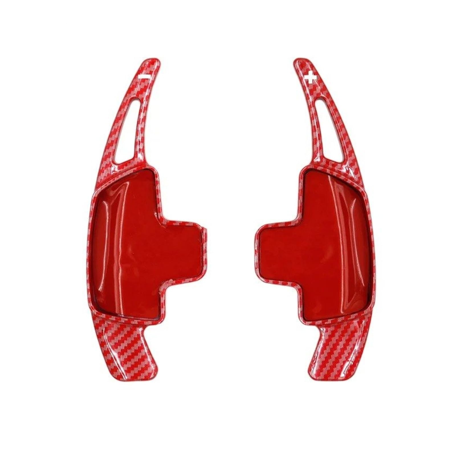 PLMNHSS Car Steering Wheel Shift Paddle Blade for Benz for W205 for W213 for W176 for W222 for CLS for GLA for GLC for GLE Car Steering Wheel Gear Shifters(Carbon red)