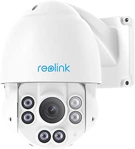 Reolink 4K PTZ PoE Security Camera Outdoor, PoE IP Security Video Surveillance with Spotlights, 360° Pan 90° Tilt, 5X Optical Zoom, Auto Tracking, Color Night Vision, Two Way Audio, RLC-823A asin的图片