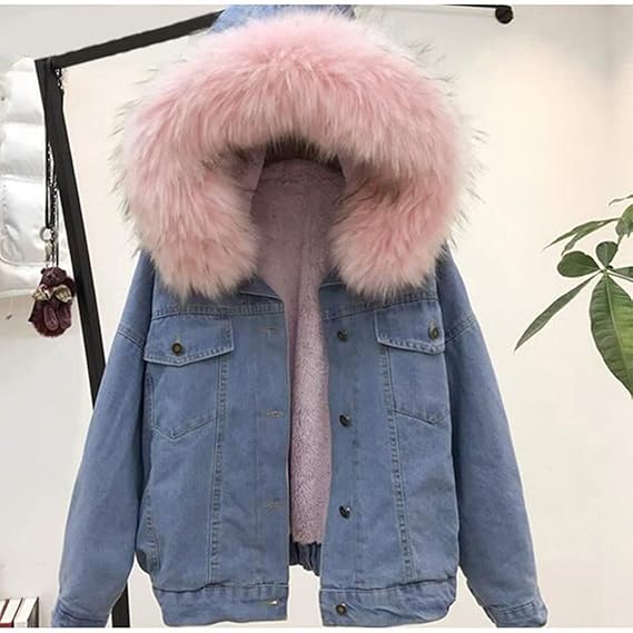 denim winter jacket womens