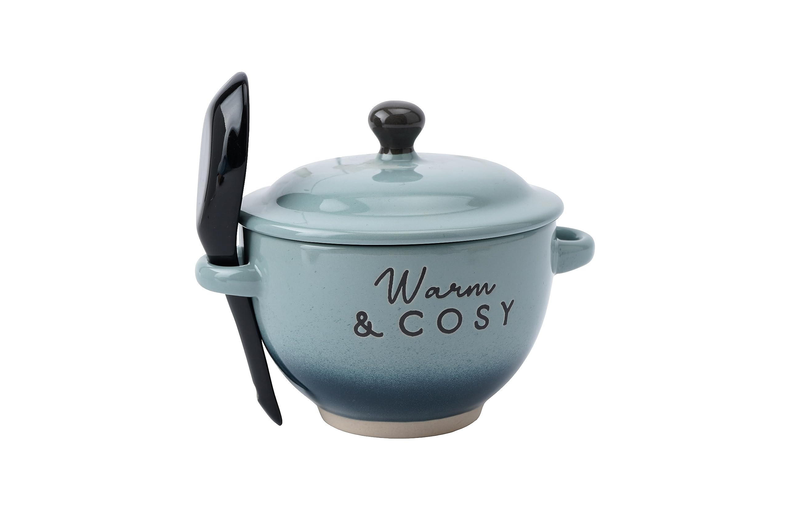 CGB Giftware | Snuggle Season 'Warm & Cosy' Soup Bowl with Spoon | Gift Boxed | Autumn | 350ml Capacity | GB07156