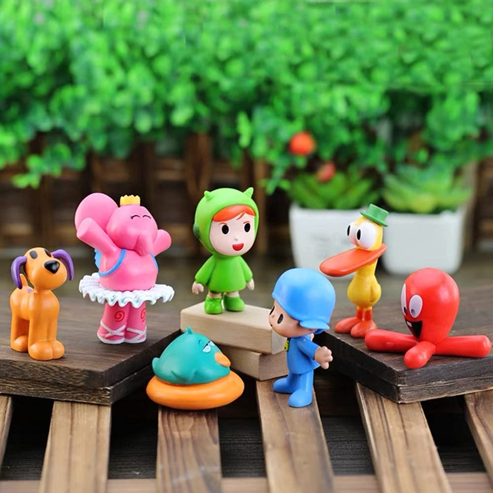 Buy Pocoyo Toys Set, 7 Piece Set Pocoyo Anime Cartoon Character Doll Online at desertcartINDIA