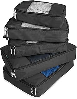TravelWise 5-Piece Packing Cube System - Durable Nylon Organizers for Smart Travel