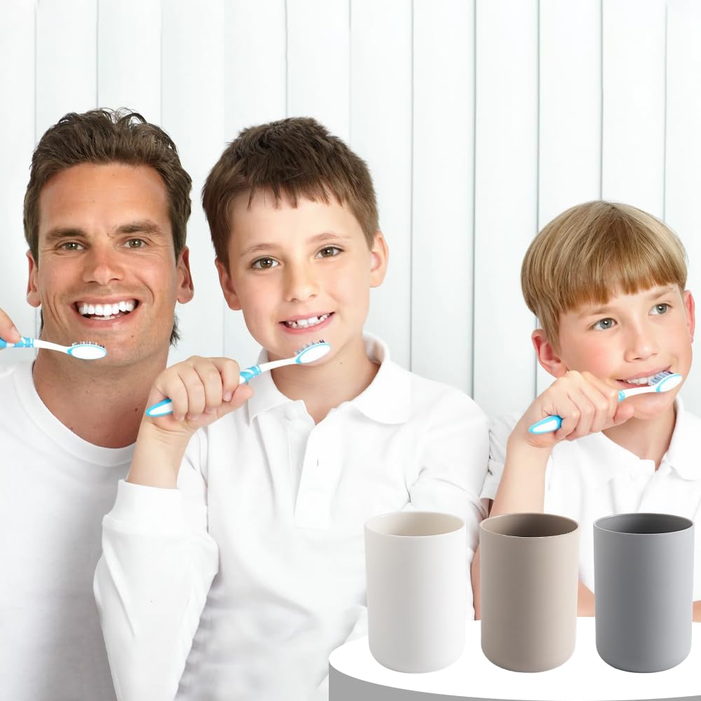 Set 12 Pz Bicchiere Contenitore Porta Spazzolino Dentifricio Colorato Bagno Dfh