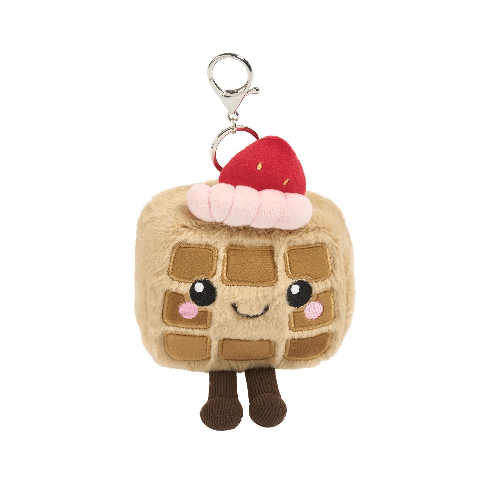 Ohs Unisex Waffle Honey Keyring 8Cm Novelty Keyrings Bag Charm Keychain For Keys Bags Backpacks Decor Key Chains For Women Girls Bag Accessories Key Holder Stocking Filler Gifts For Women Girls