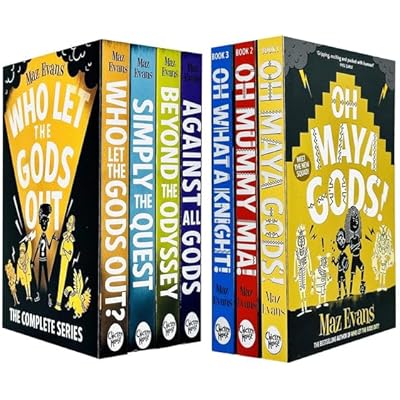 Who Let the Gods Out & Gods Squad Series 7 Books Colletion Set By Maz Evans
